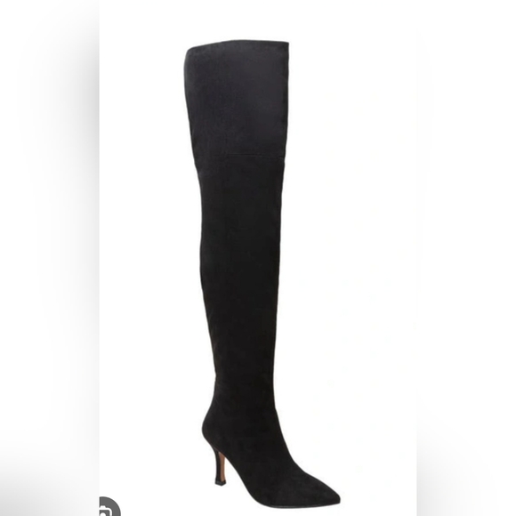 Elegant Black Over the Knee Boots - Picture 1 of 5